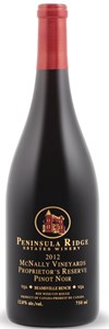 Peninsula Ridge Estates Winery 09 Pinot Noir Mcnally Proprietors Rsv (Penninsula 2009